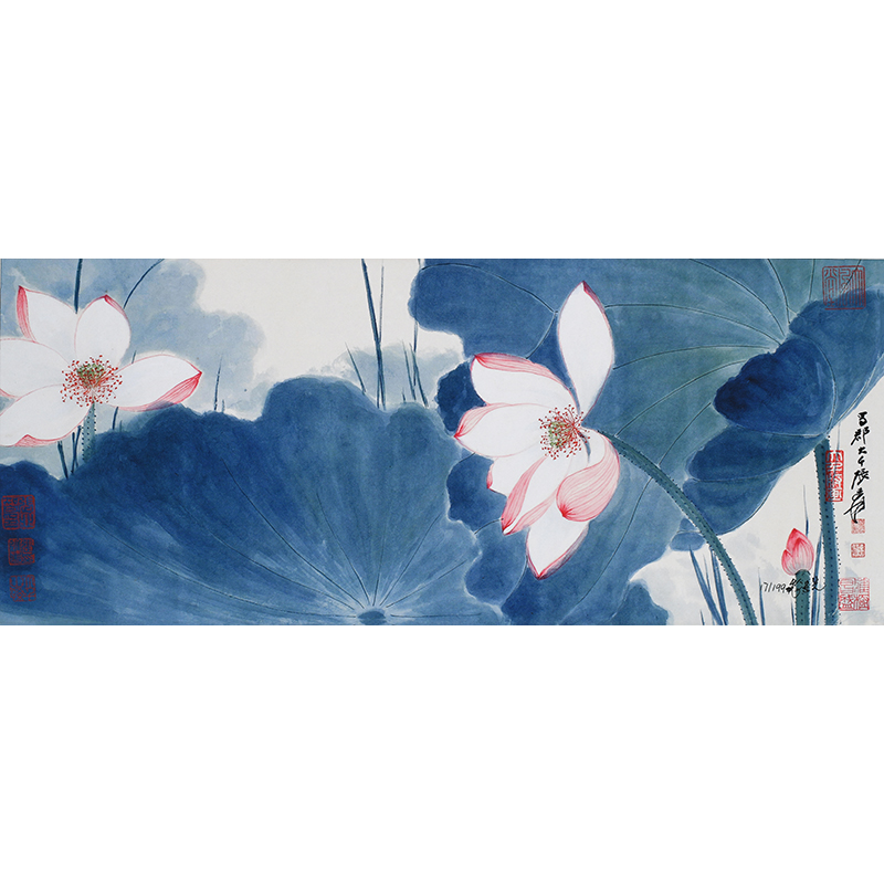 《红荷》 雅宣材质