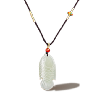 【年年有余】和田玉鲤鱼吊坠